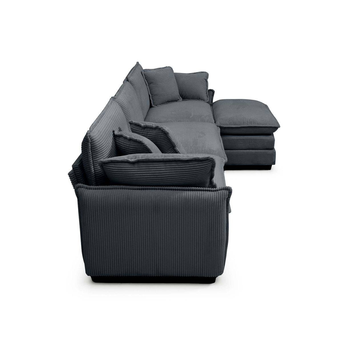 Oversize 3-Seater Sofa with Ottoman