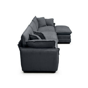 Oversize 3-Seater Sofa with Ottoman