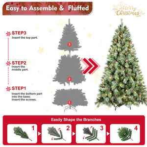 Premium 5FT Christmas Tree with 200 Warm Lights