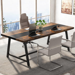 Modern Rectangular Conference Table For 6 - 8 People