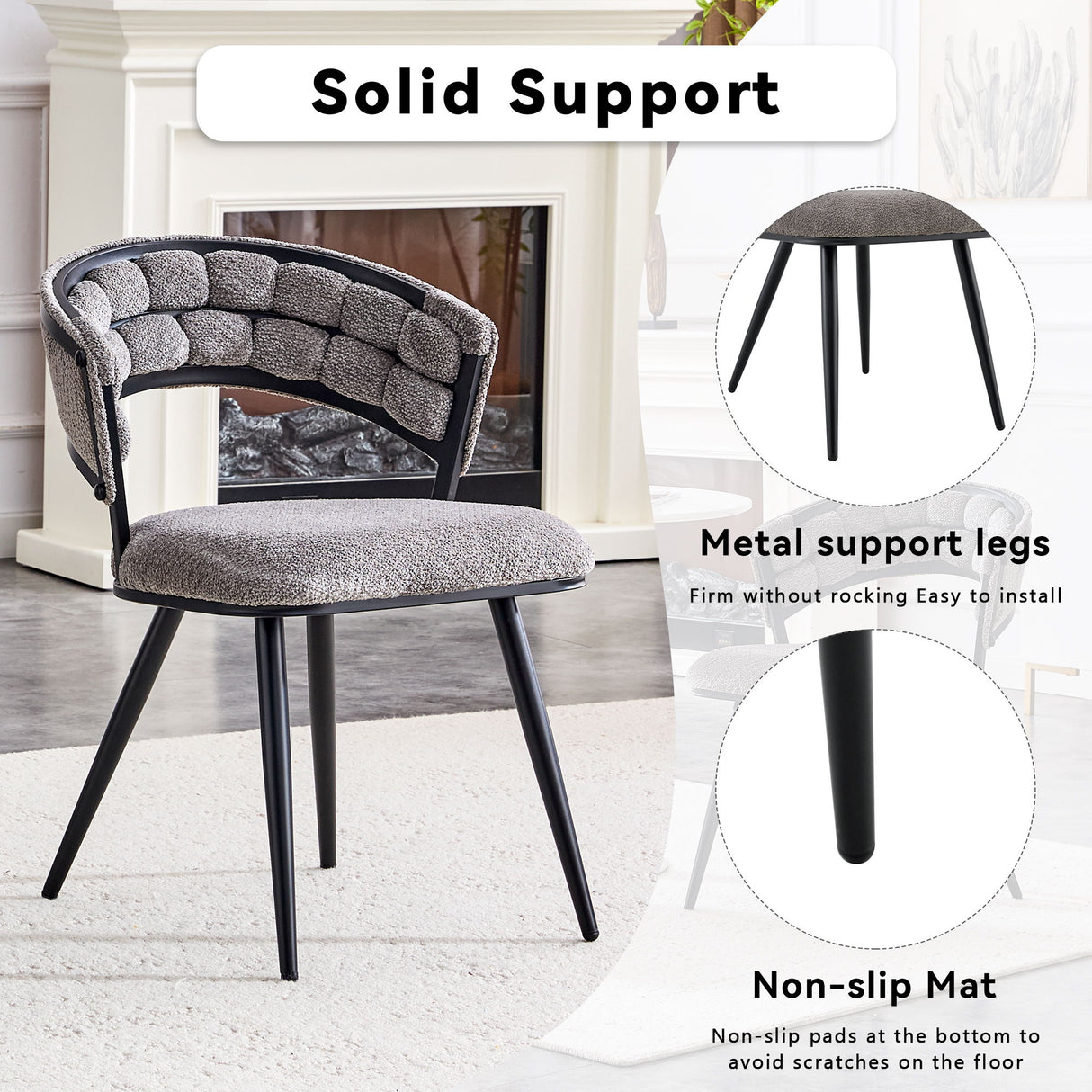 Dining Chairs For Dining Room & Kitchen (Set of 2)