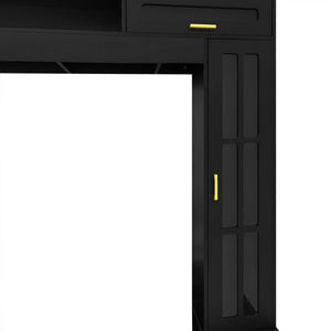 Wall Unit Entertainment Center With Bookshelves For TVs Up To 80"