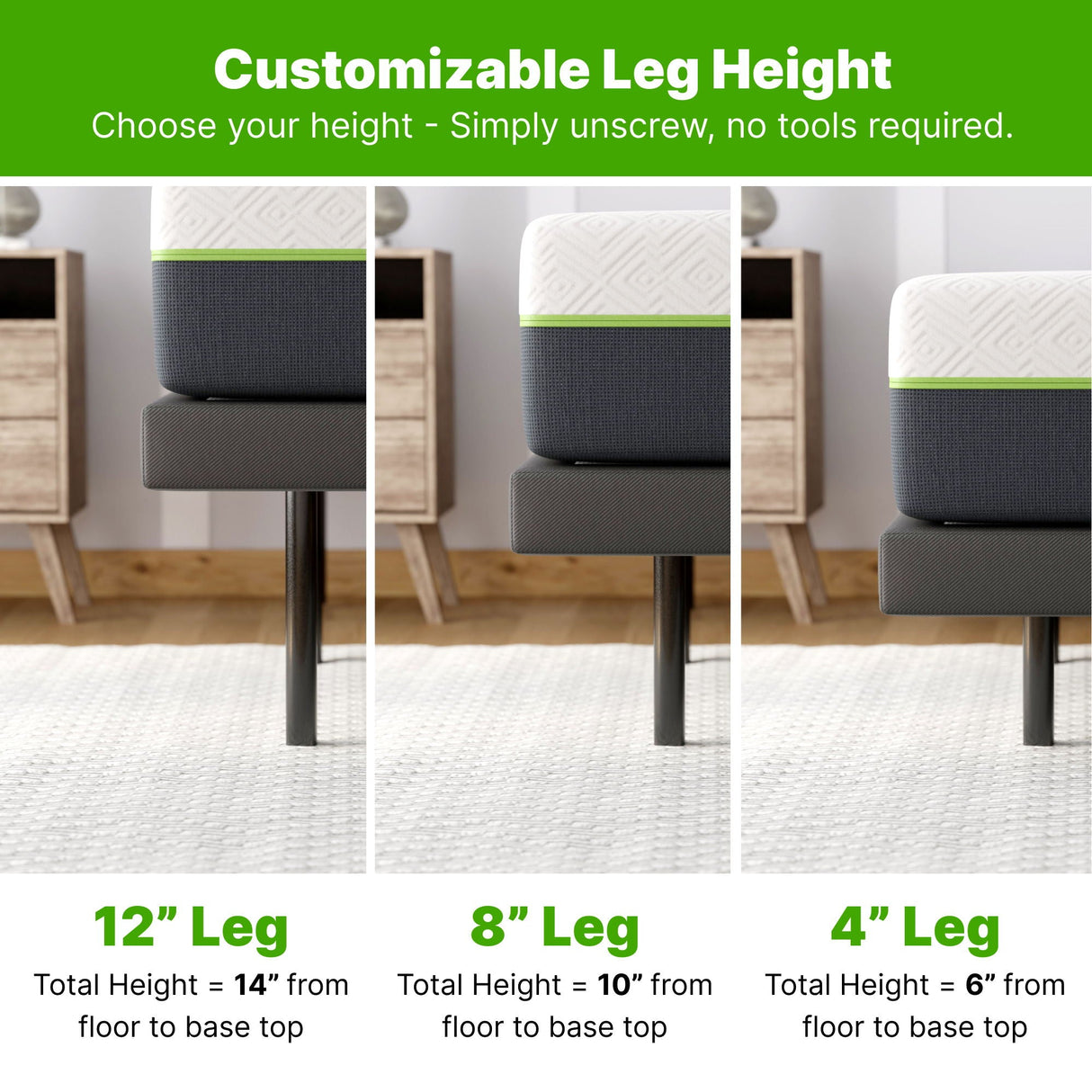 GhostBed Adjustable Base Comfort