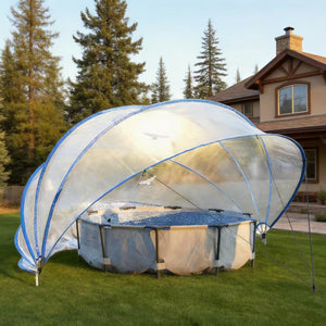 18ft Ground-Mounted Retractable Pool Cover