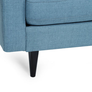 Jenny - Contemporary Tufted Fabric 3 Seater Sofa