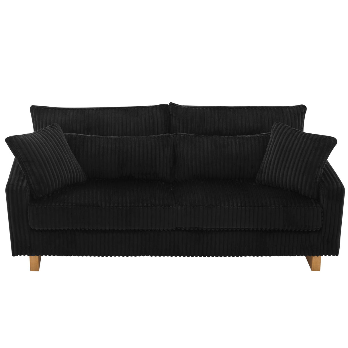 Modern Loveseat Sofa With 4 Pillows