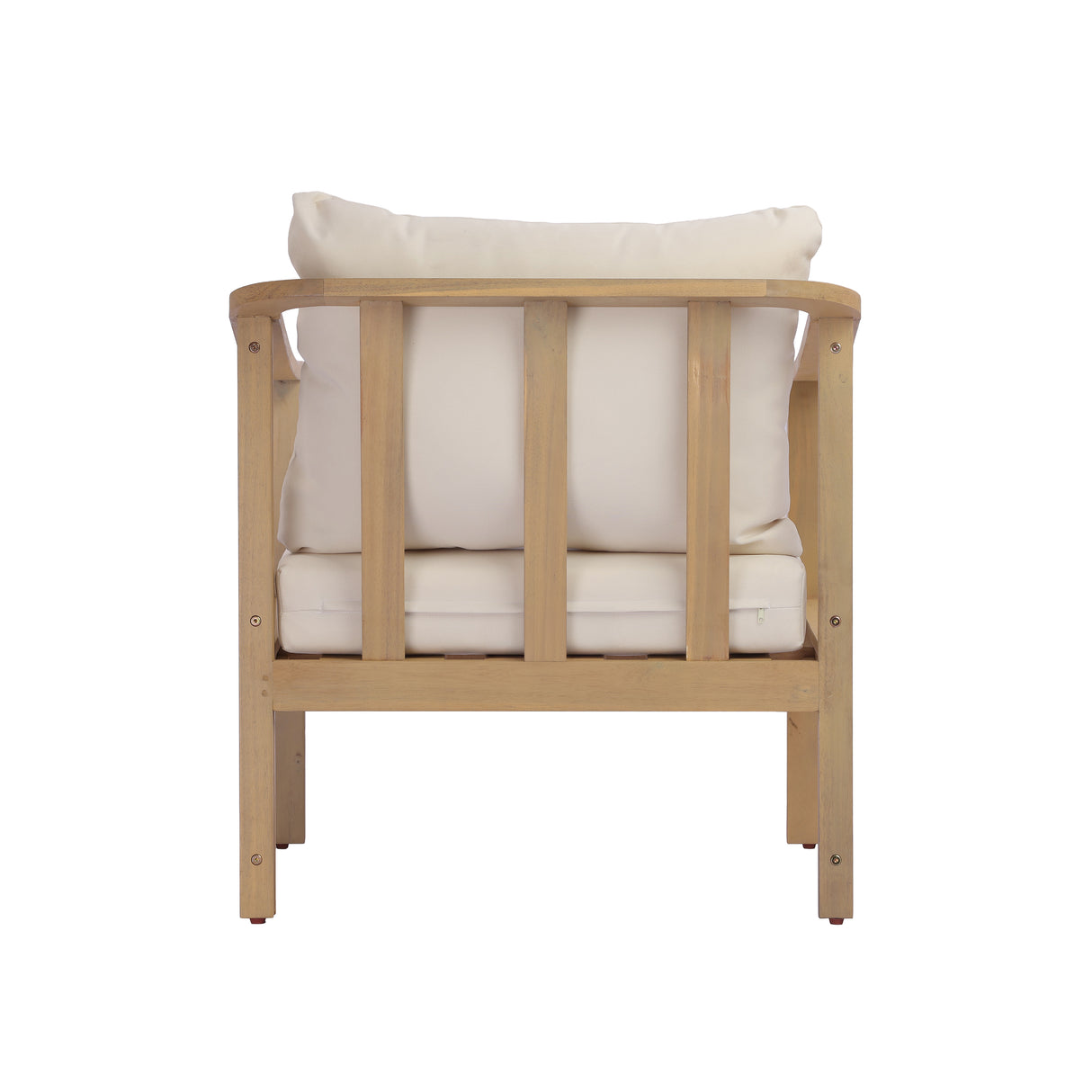 4-Piece Teak Finish Acacia Wood Outdoor Patio Set