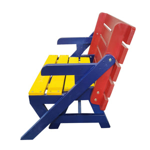 Kids Multi-Functional Arm Chair, Table With 2 Benches All-In-One Set