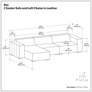 Rex - Handcrafted Sectional Sofa
