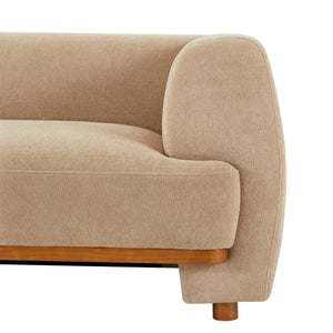Flow 79 in. Modern Upholstered Velvet Sofa - Nomad