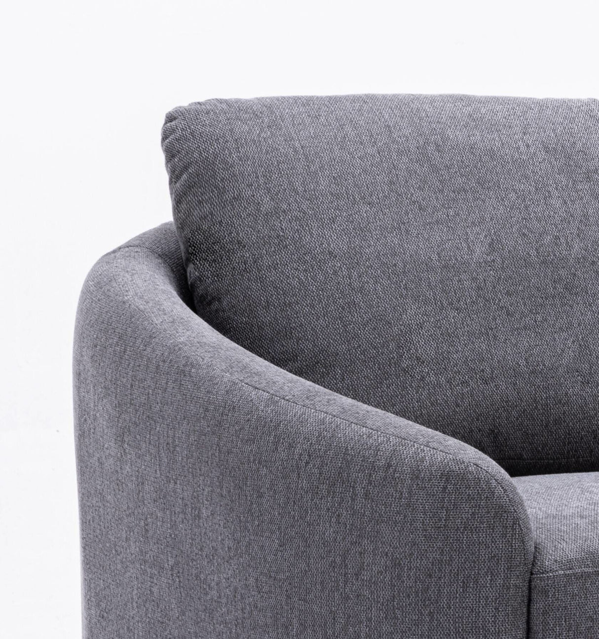 Yuina - Linen Loveseat - Gray - Best Buy Furniture