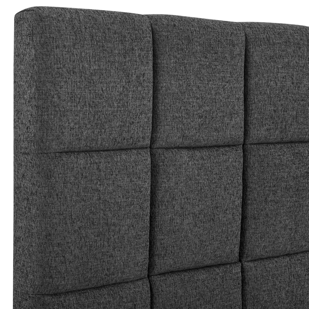 Squares Upholstered Headboard Platform Bed