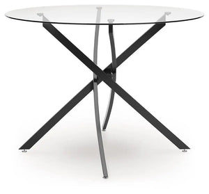Pharwynn - Round Dining Room Table - Black - Best Buy Furniture