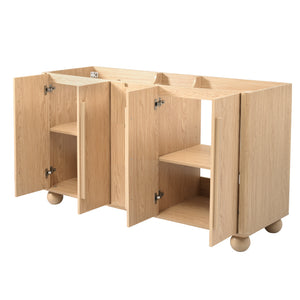 58.3" Bathroom Vanity Cabinet Only with Soft-Close Drawers