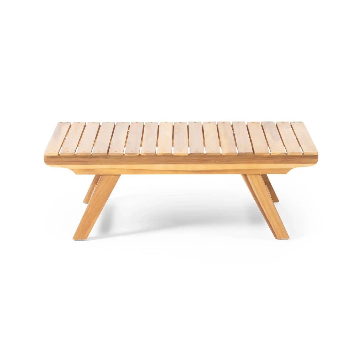Outdoor Acacia Wood Coffee Table With Open Slat Design - Best Buy Furniture