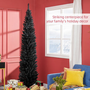 HOMCOM 8' Artificial Pencil Christmas Tree