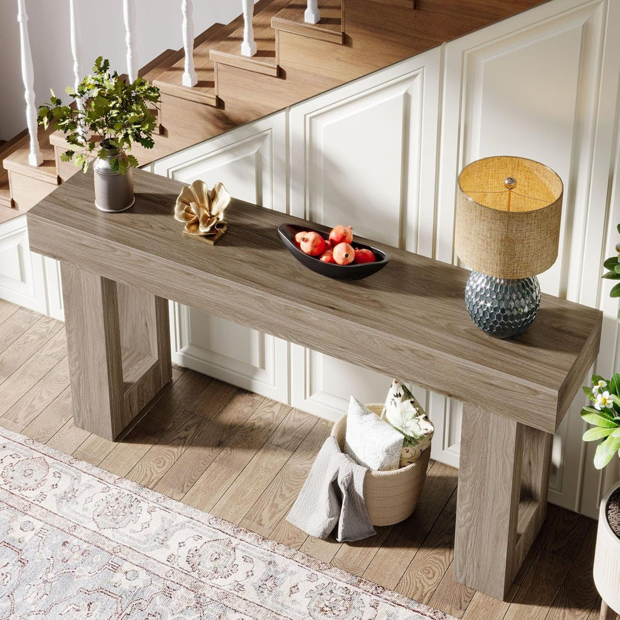 Console Table, Extra Long Narrow Sofa Table For Living Hallway