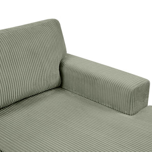 Oversized Sectional U-Shaped Sofa With Chaise Lounge And Three Soft Throw Pillows
