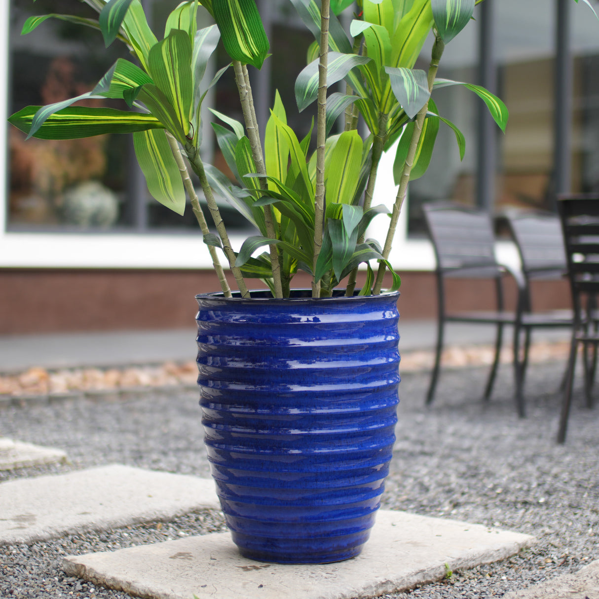 Handmade Sapphire Garden Pot