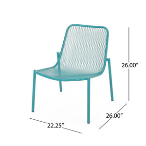 Outdoor Iron Chair With Mesh Design - Best Buy Furniture