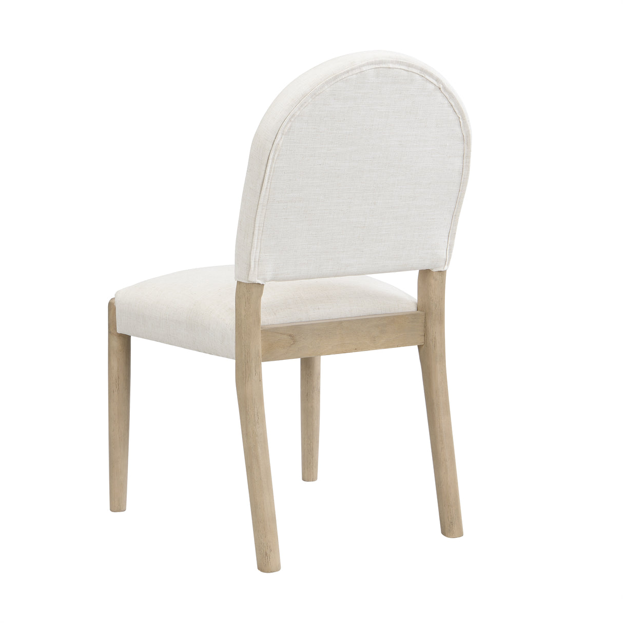 Dining Chairs with Back Mid Century Fabric Upholstered Armless Set of 2