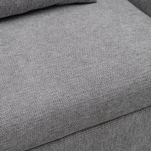 Convertible Single Chair Bed 3 In 1 Sofa With Computer Board And USB Ports - Gray