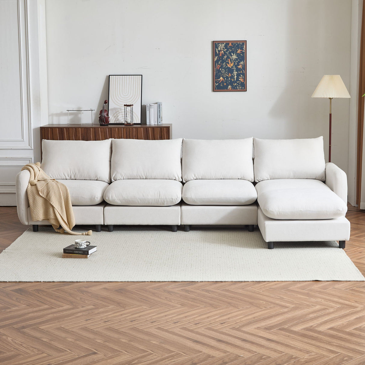 Oversize Modular Free Combination Sectional Sofa Couch With Ottoman For Living Room - Best Buy Furniture