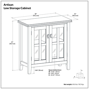 Artisan - Handcrafted Low Storage Cabinet