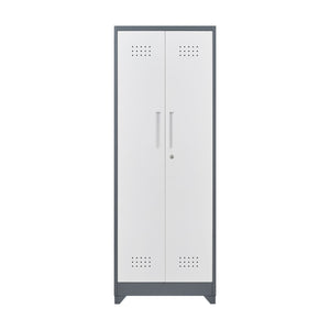 Lockers With Locking Doors, Adjustable Shelves, High Broom Tool Storage Cabinet