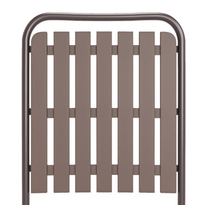 Brown 2-Piece Folding Chair, No Assembly Required