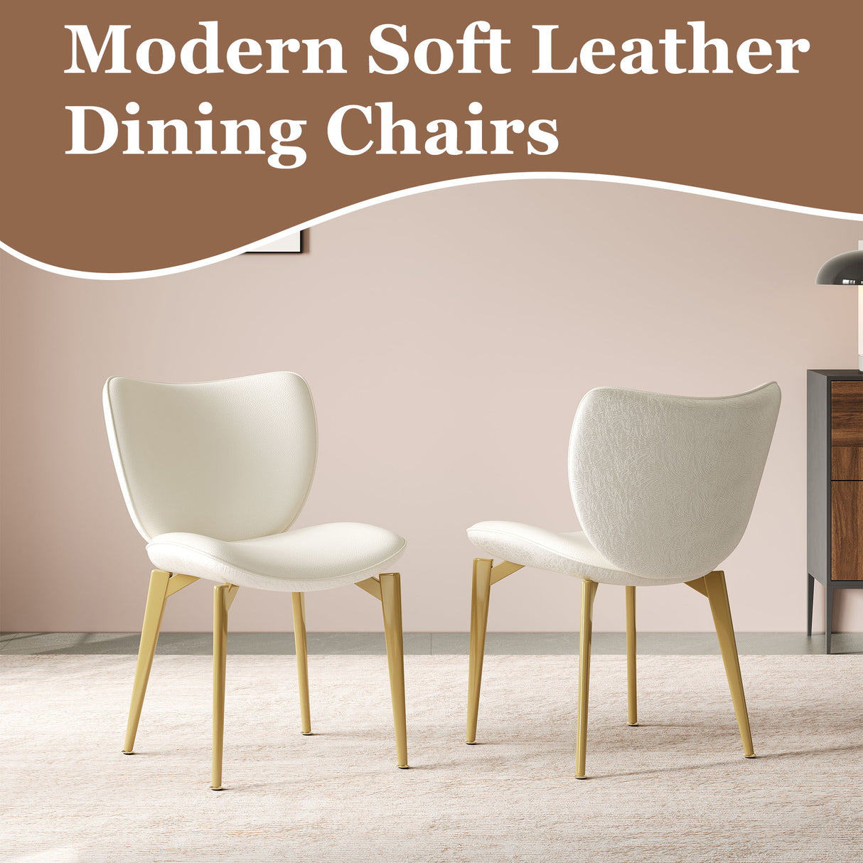 Dining Chairs (Set of 2) - Beige