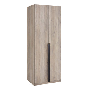 Lee - Free Standing Wardrobe Closet With Drawers And Shelves