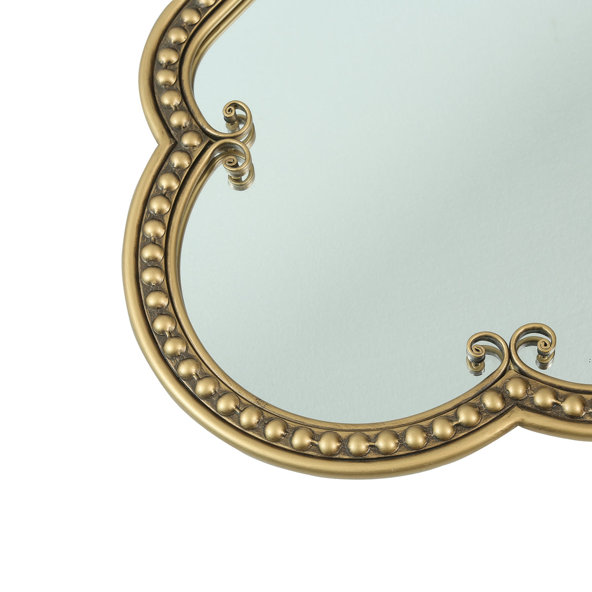 Scalloped Oval Wall Mirror, Vintage