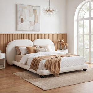 Extra Thick Upholstered Platform Bed Frame