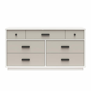 Valencia - 7 Drawer Wide Dresser - Taupe