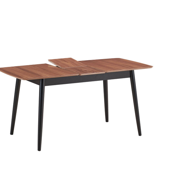 Lanae - Dining Table (Extension Bufferfly Leaf) - Natural / Black - Best Buy Furniture