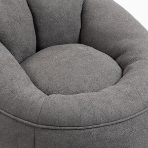 Bedding Bean Bag Sofa Chair High Pressure Foam With Footrest
