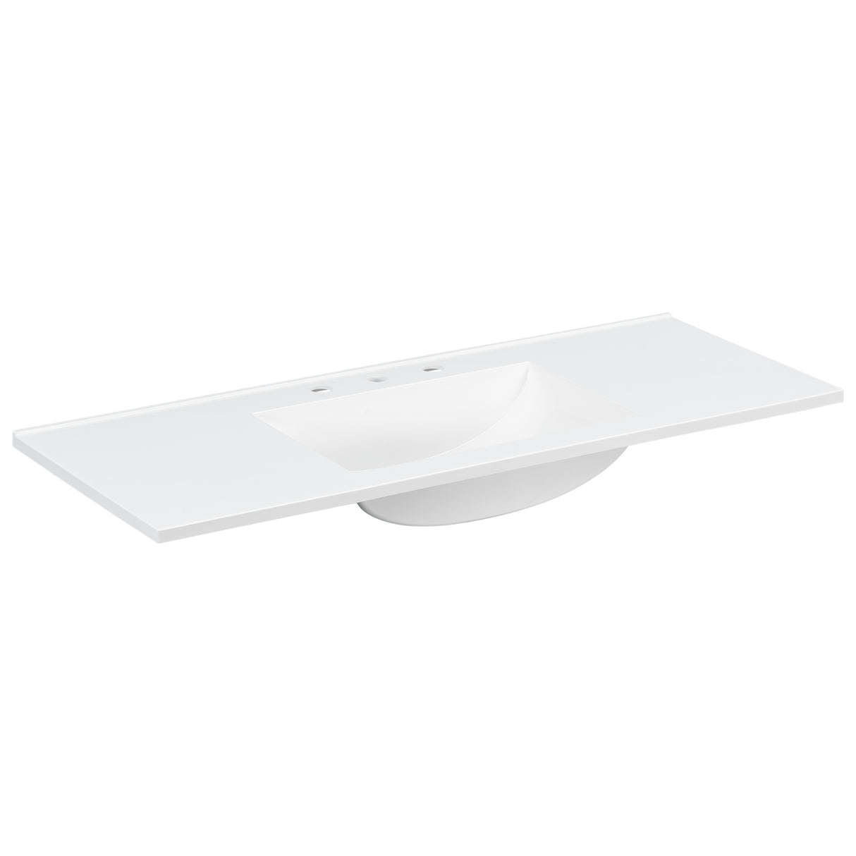 48" Composite Bathroom Vanity Top with Integrated Basin