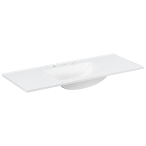 48" Composite Bathroom Vanity Top with Integrated Basin