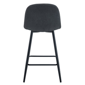Modern Bar Chair Rounded Backrest (Set of 2)
