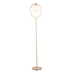 Moon - Contemporary Floor Lamp - Gold / Frosted