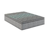 Restonic comfort care 12' hybrid euro top mattress, individual pocketed coil mattress , plush comfort
