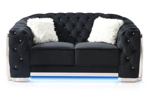 Loveseat With Flared Arms