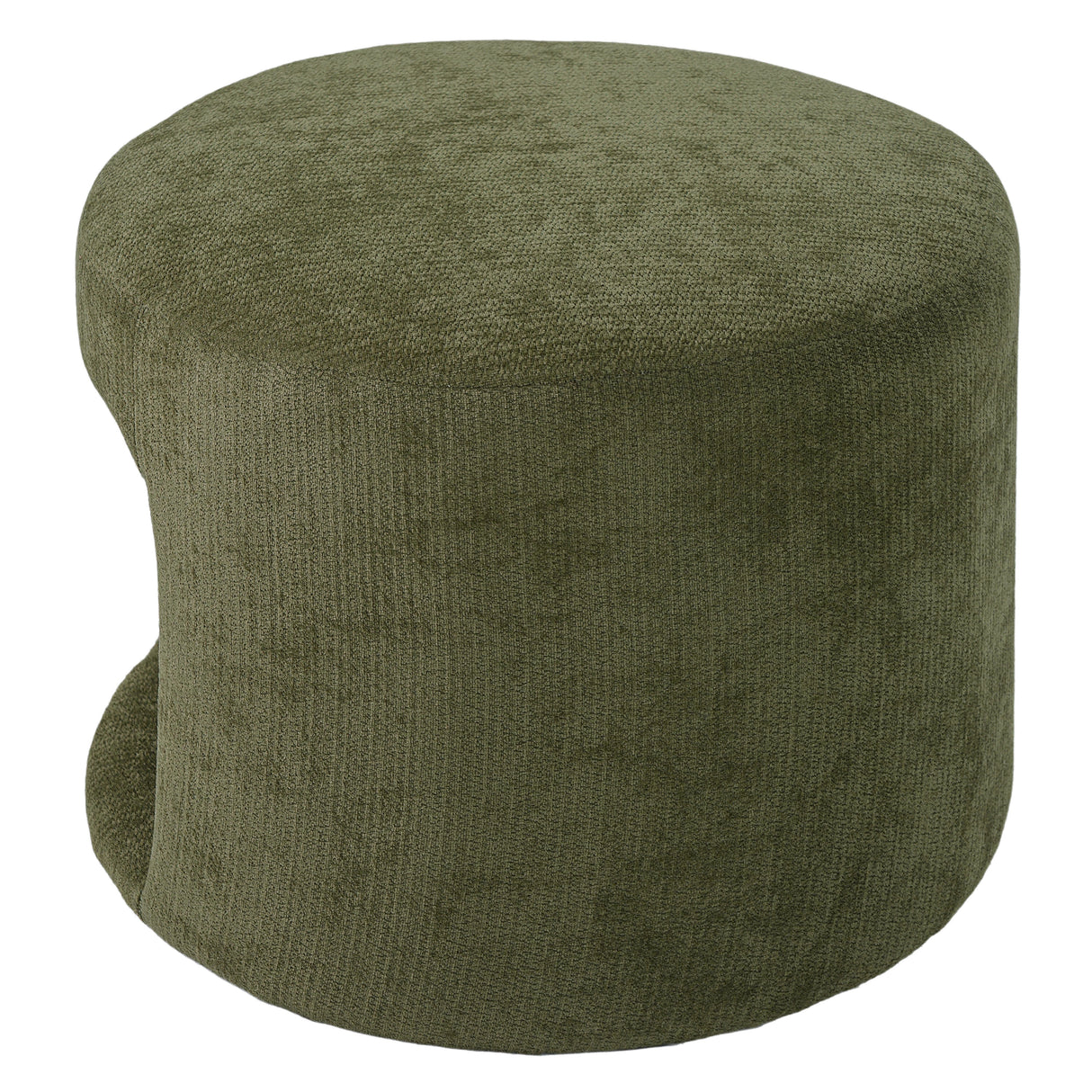 Green Pet Friendly Ottoman with Removable Pet Cushion and Hidden Pet Nook