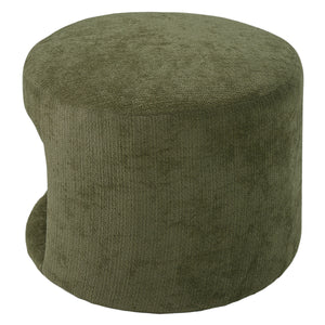 Green Pet Friendly Ottoman with Removable Pet Cushion and Hidden Pet Nook