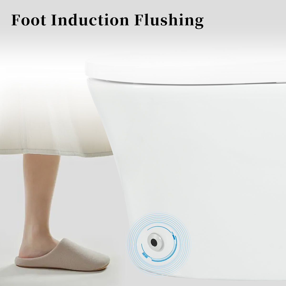Smart Toilet with Built-in Heated Seat
