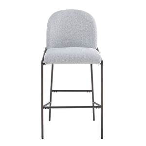 Galen Indoor Metal Upholstered Barstool