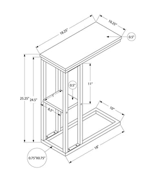 Accent Table, C - Shaped, Marble Look Contemporary & Modern Convenient Design - Best Buy Furniture