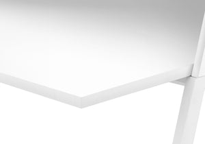 Computer Desk For Home Office, Laptop, Storage Shelves, Marble Look Contemporary & Modern