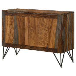 Komomo - 1 Adjustable Shelf Accent Cabinet - Gray